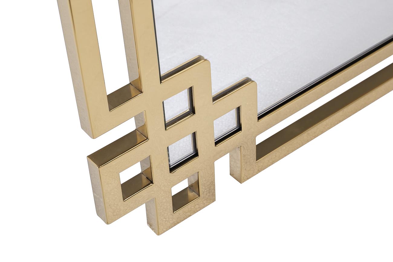 KFE1270 Зеркало в металлич.раме цвет золото 71*102см Garda Decor KFE1270 