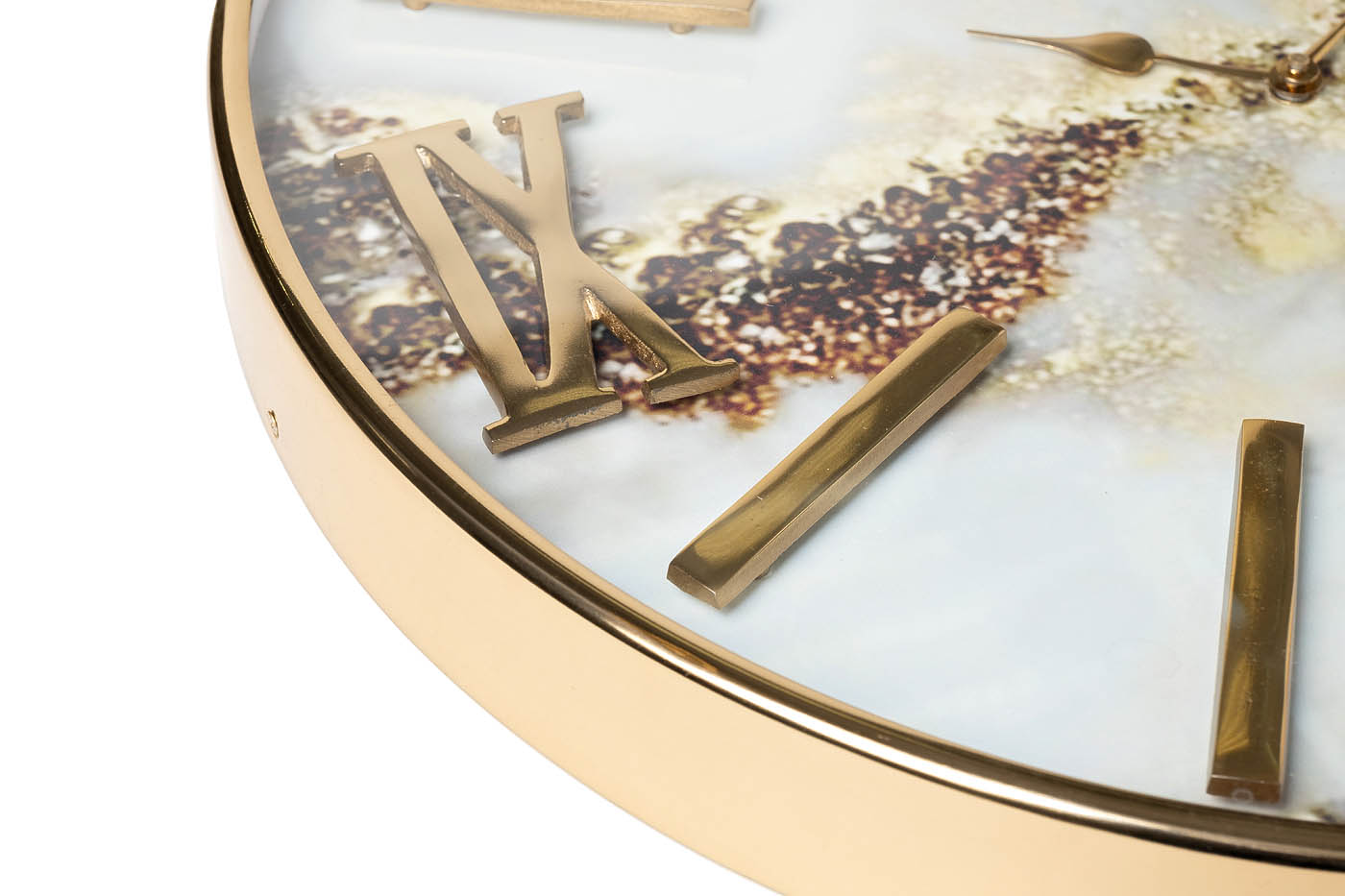 79MAL-5846-51G Часы настенные с разводами цвет золото 51см Garda Decor 79MAL-5846-51G 