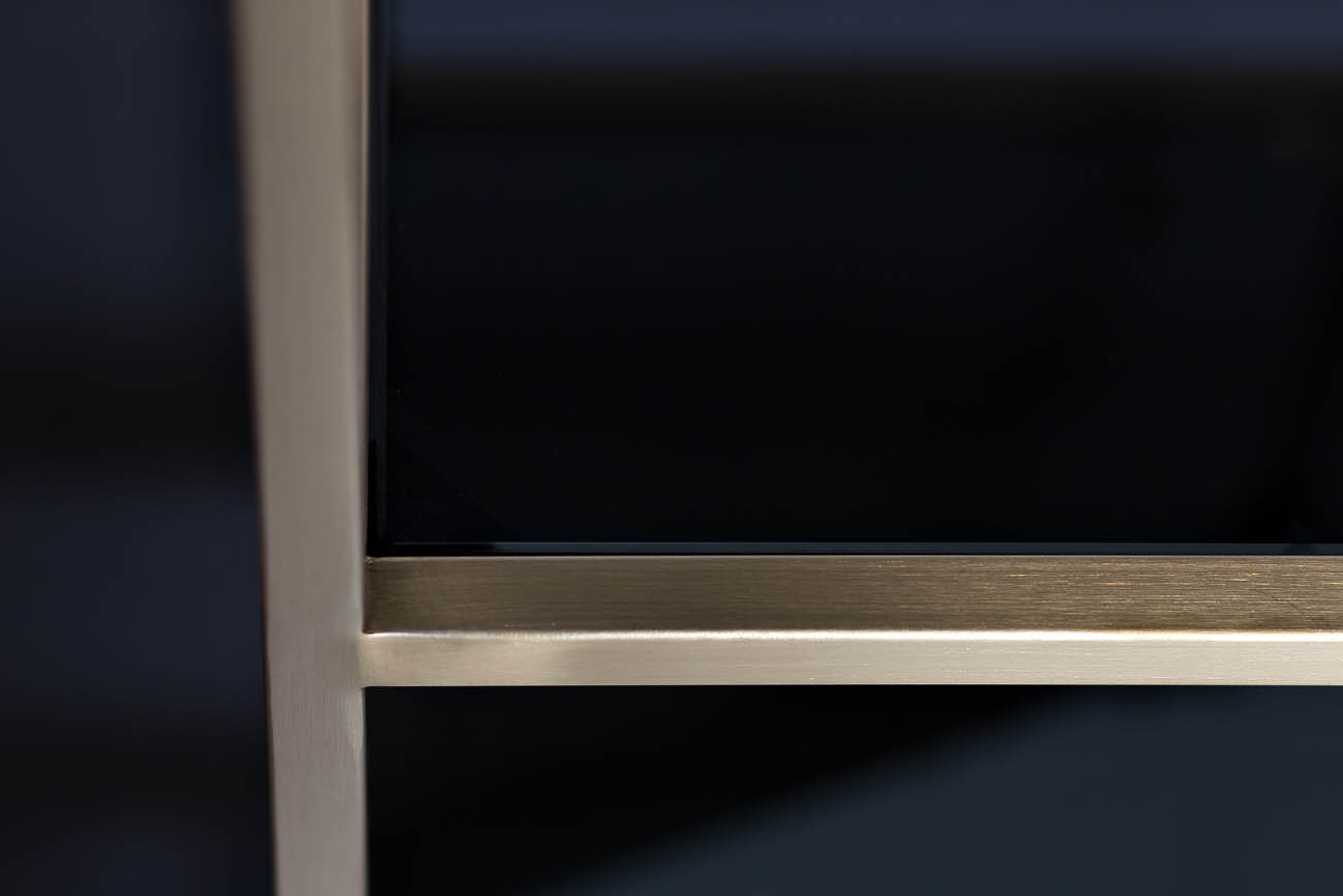 46AS-SH1452-GOLD Стеллаж  золотистый/темн.ст. 80*35*180см Garda Decor 46AS-SH1452-GOLD 