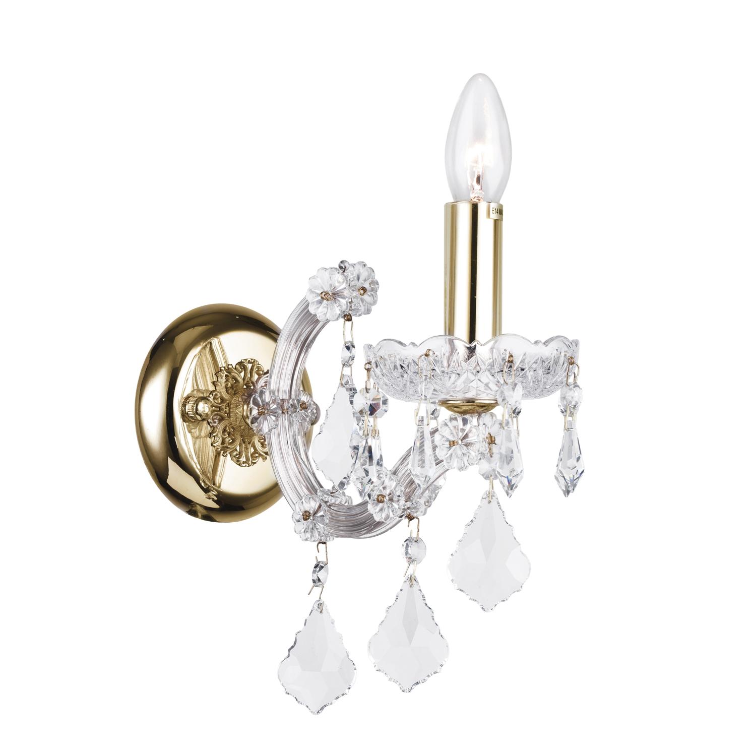 Бра Dio DArte Asfour Diamante E 2.1.1.200 G Diamante E 2.1.1.200 G Золотой
