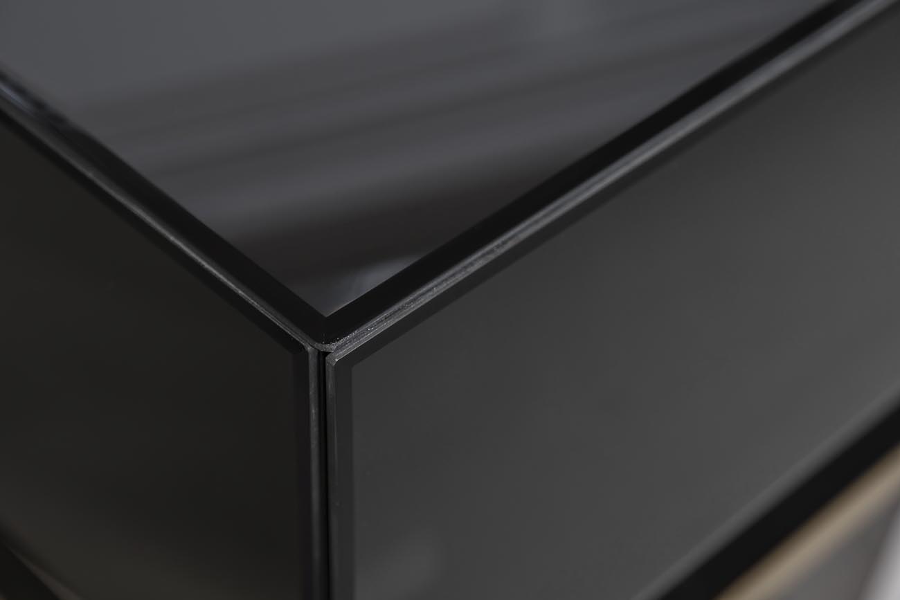 KFG058 Консоль черная 2 ящика  120*42*77см Garda Decor KFG058 
