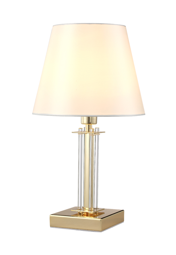 Настольная лампа Crystal Lux NICOLAS LG1 GOLD/WHITE NICOLAS LG1 GOLD/WHITE Светло-бежевый