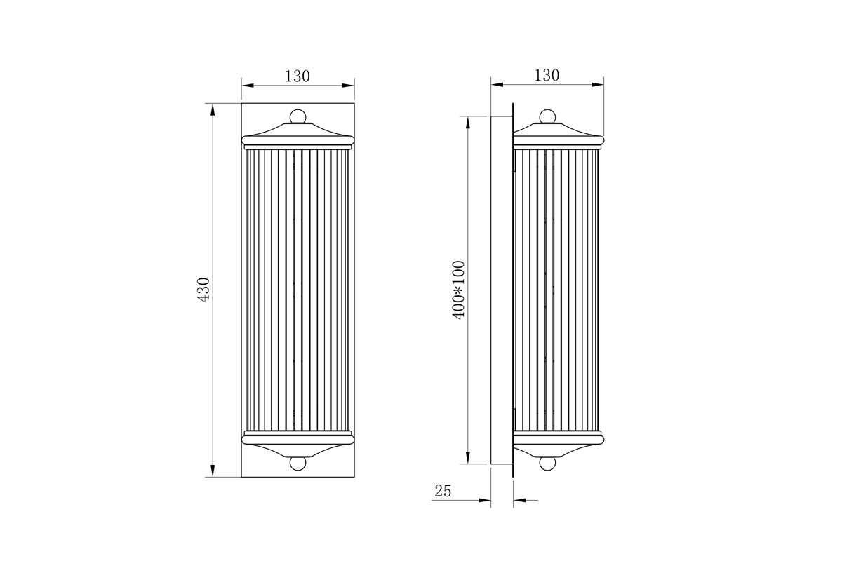 K2KG0604W-1 Бра d13*42см Garda Decor K2KG0604W-1 