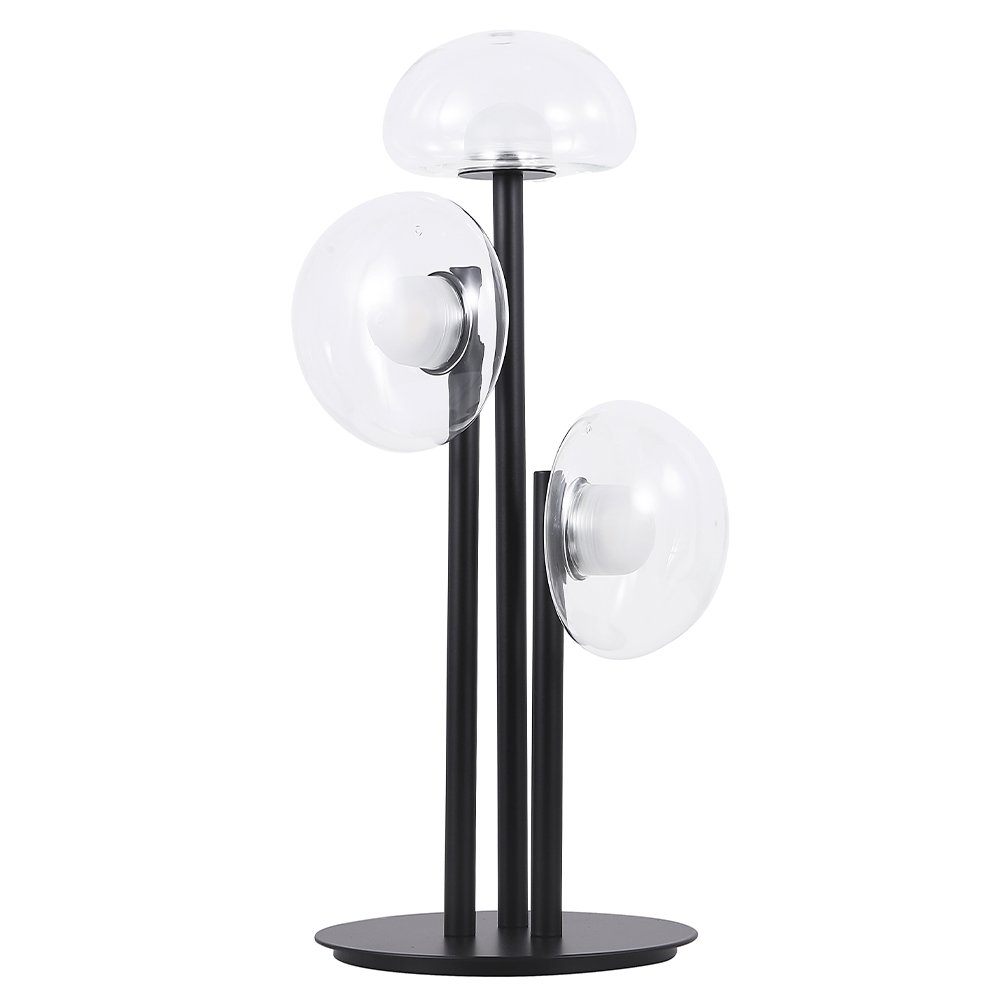 Настольная лампа Crystal Lux BOSQUE LG3 BLACK/TRANSPARENT BOSQUE LG3 BLACK/TRANSPARENT Прозрачный