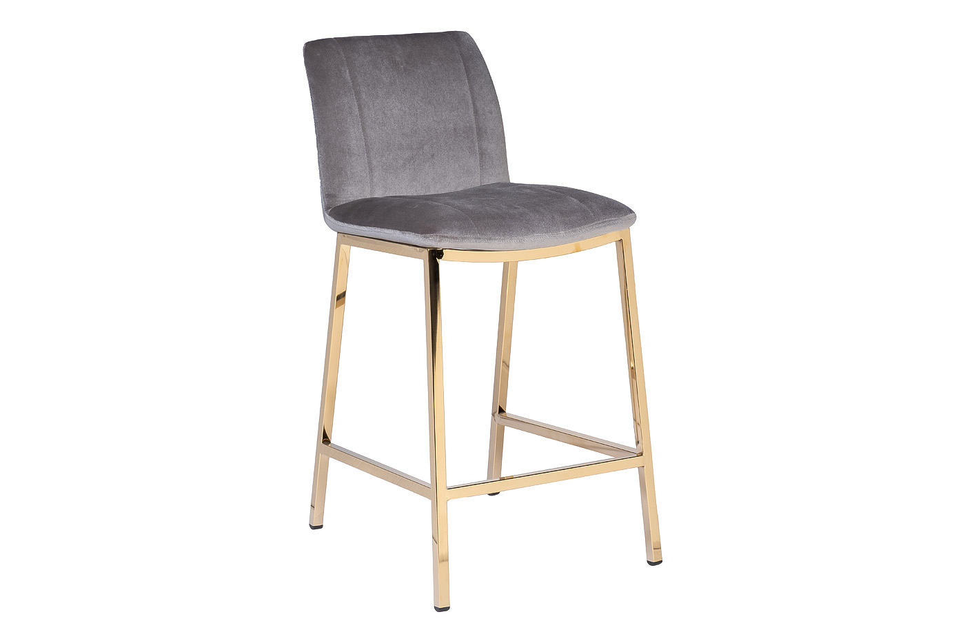 30C-DX-2091 GRE Стул барный велюр серый 42*53*88см Garda Decor 30C-DX-2091 GRE 
