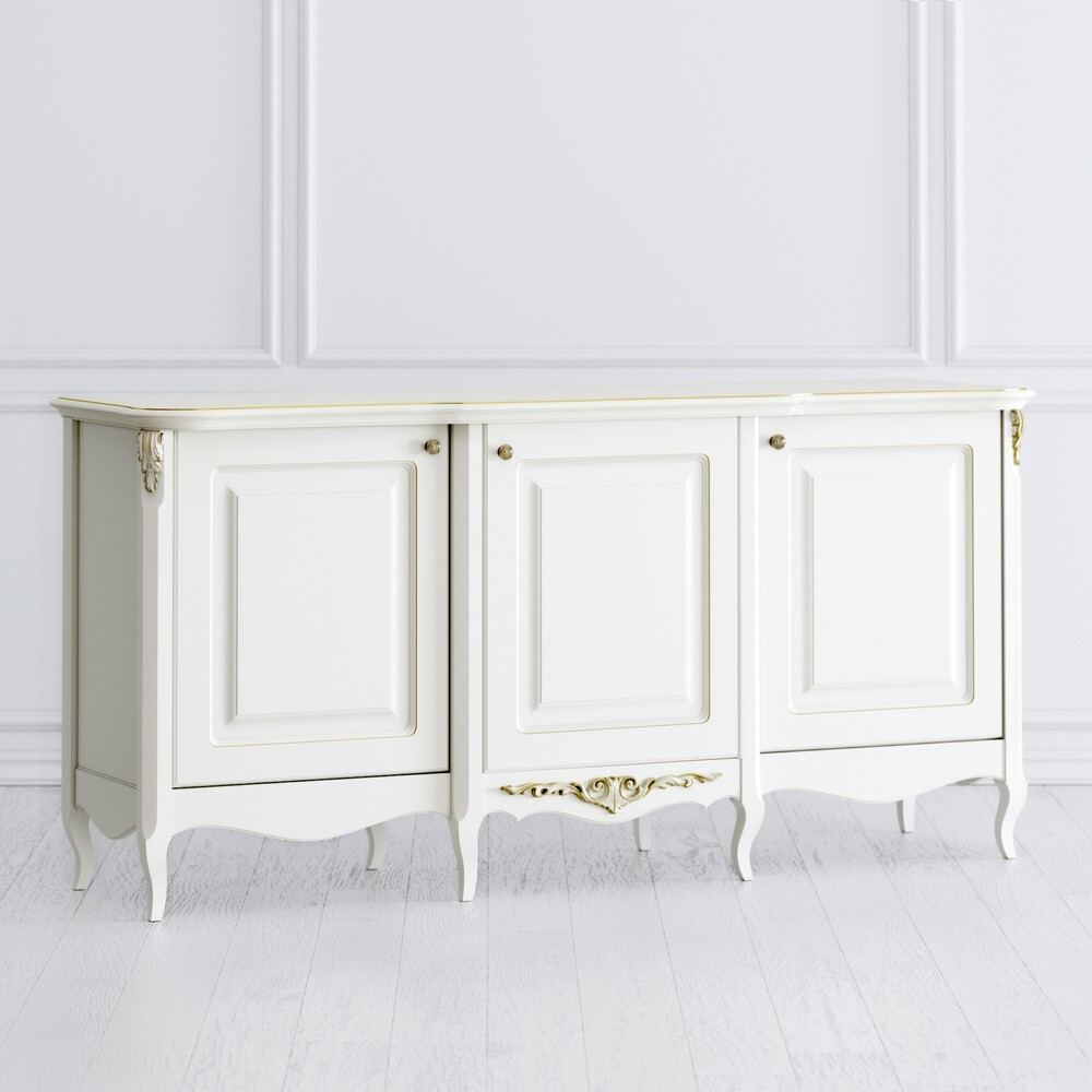 Комод Atelier Gold Слоновая кость с золотой патиной APg229-K02-G APg229-K02-G Слоновая кость с золотой патиной