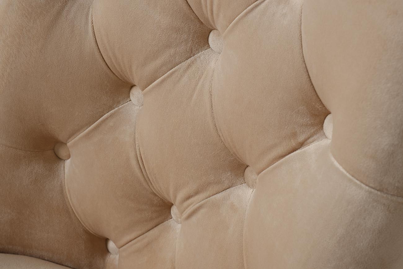 76AR-6210GOLD-BG Стул велюр бежевый/матовое золото 65*61*93см Garda Decor 76AR-6210GOLD-BG 