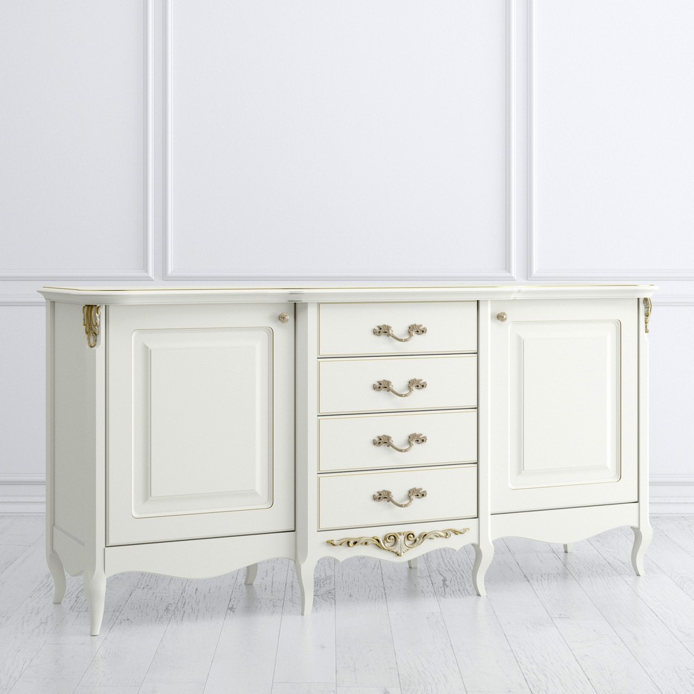 Комод Atelier Gold Слоновая кость с золотой патиной APg228-K02-G APg228-K02-G Слоновая кость с золотой патиной