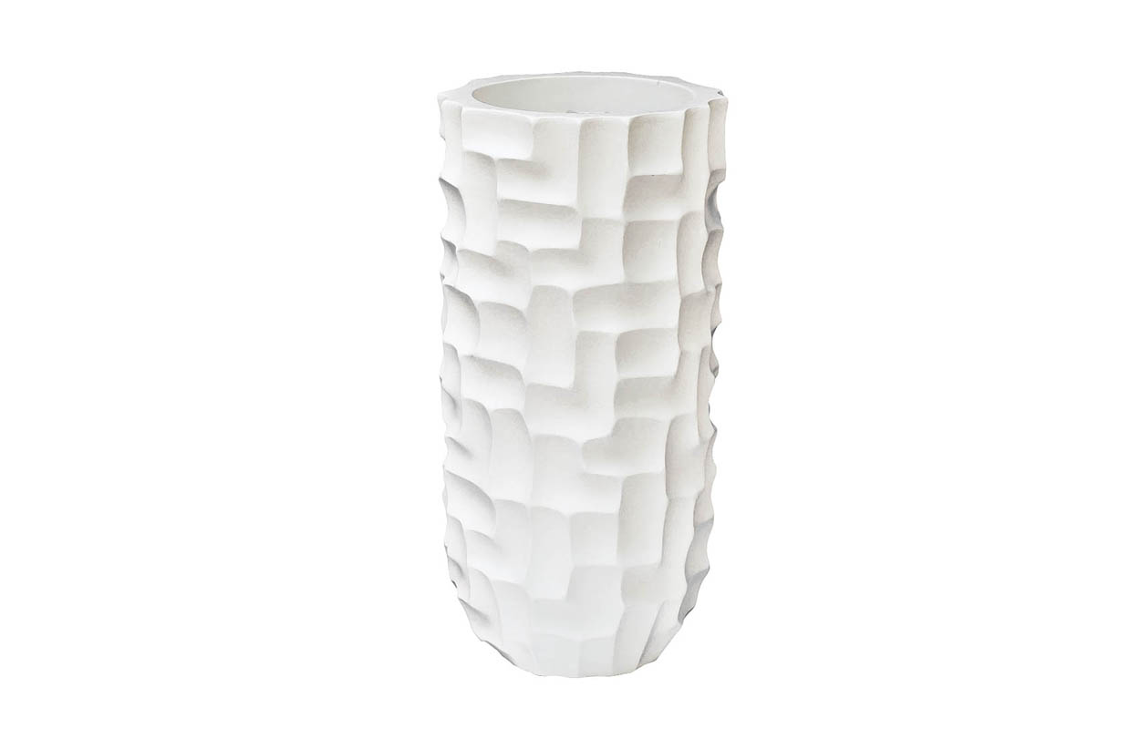 ZS-C787-27 Кашпо 33*33*69см цвет белый Garda Decor ZS-C787-27 
