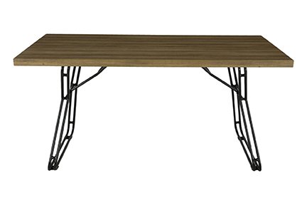 Стол DT-9883 MK-5830-WD нераскладной 80х160х75 см Лесной орех MK Furniture
