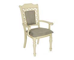 Стул Charlize MK-4521-IV с подлокотниками (цвет патины: коричневый) 51х56х103 см Слоновая кость MK-4521-IV Слоновая кость