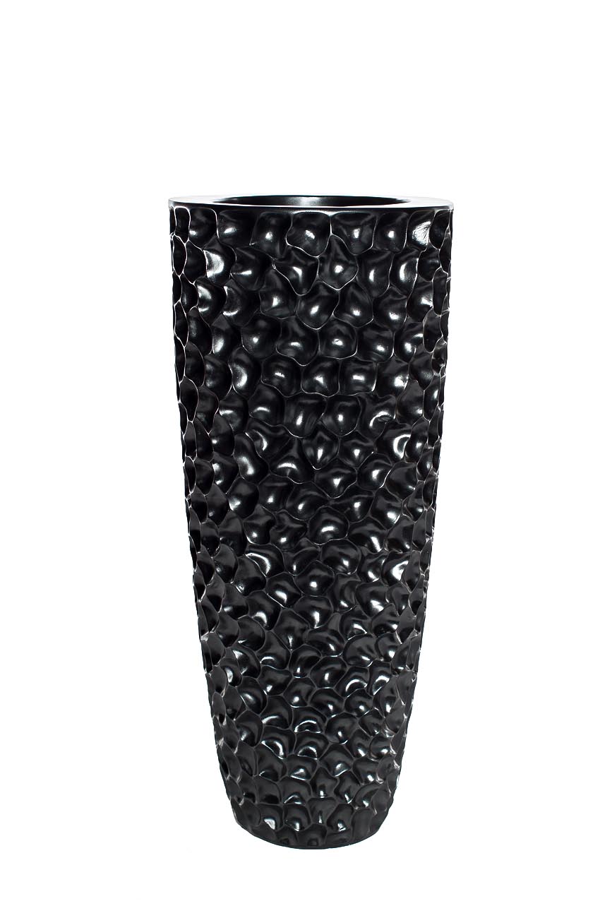 ZS-C785BL-34 Кашпо 36*36*86см цвет жемчужно-черный Garda Decor ZS-C785BL-34 