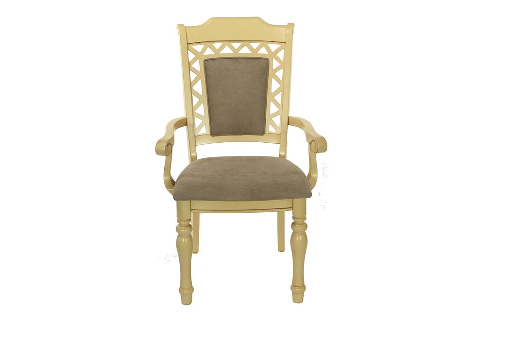 Стул Charlize MK-4521-IV с подлокотниками (цвет патины: коричневый) 51х56х103 см Слоновая кость MK-4521-IV Слоновая кость