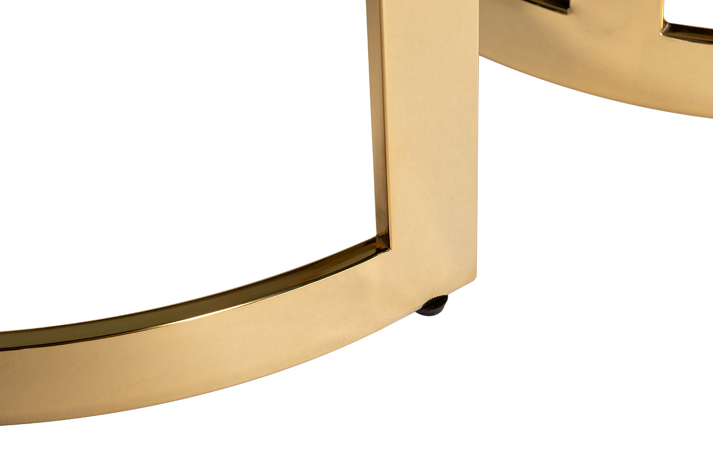 47ED-ET081S-GOLD Столы (наб 2шт) стекло чер.мрам/зол d60*60/d46*50 Garda Decor 47ED-ET081S-GOLD 