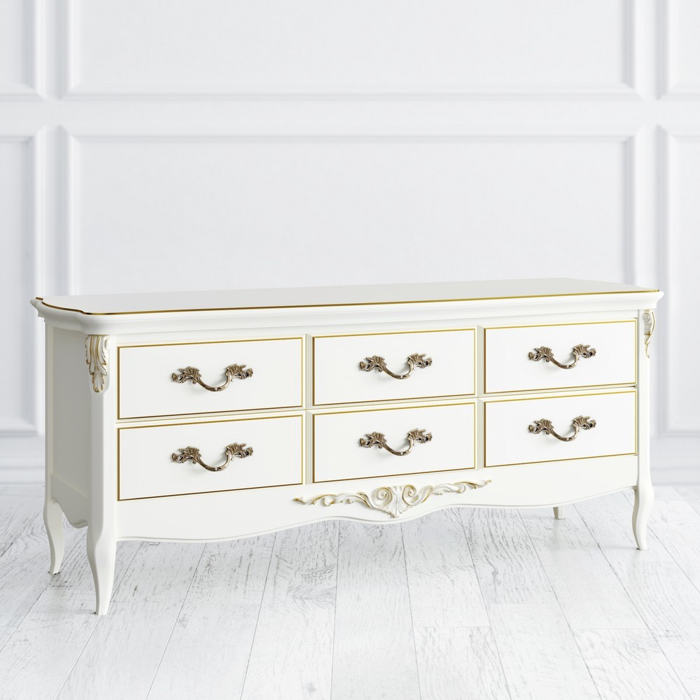 Тумба ТВ Atelier Gold Слоновая кость с золотой патиной APg116Y-K02-G Kreind  APg116Y-K02-G Слоновая кость с золотой патиной