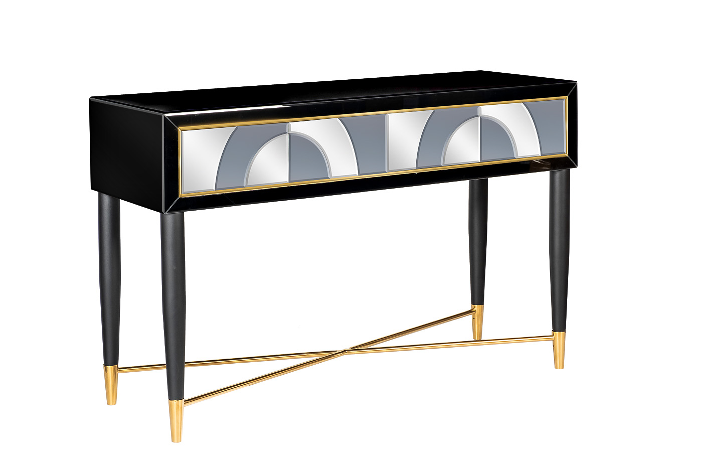 KFG122 Консоль 2 ящика зеркало двухцветное 120*42*75см Garda Decor KFG122 