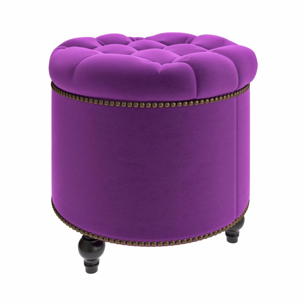 Пуф круглый открывающийся Canapes Фиолетовый M01-BKG-E27 Kreind  M01-BKG-E27 Фиолетовый