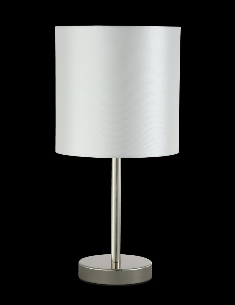 Настольная лампа Crystal Lux SERGIO LG1 NICKEL SERGIO LG1 NICKEL Серебряный