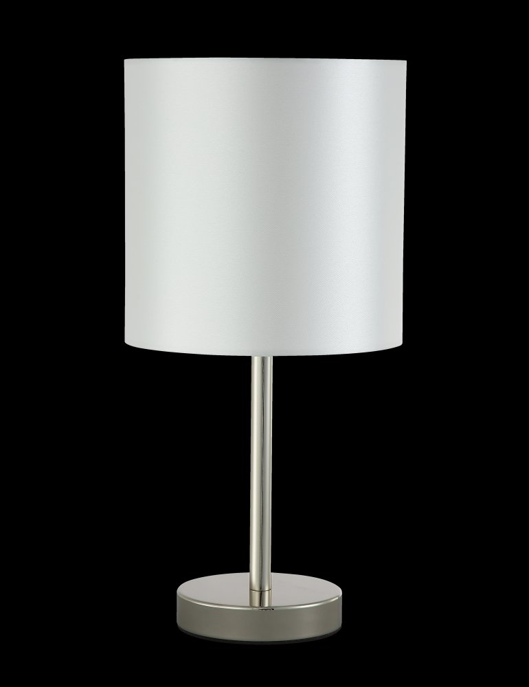 Настольная лампа Crystal Lux SERGIO LG1 NICKEL SERGIO LG1 NICKEL Серебряный