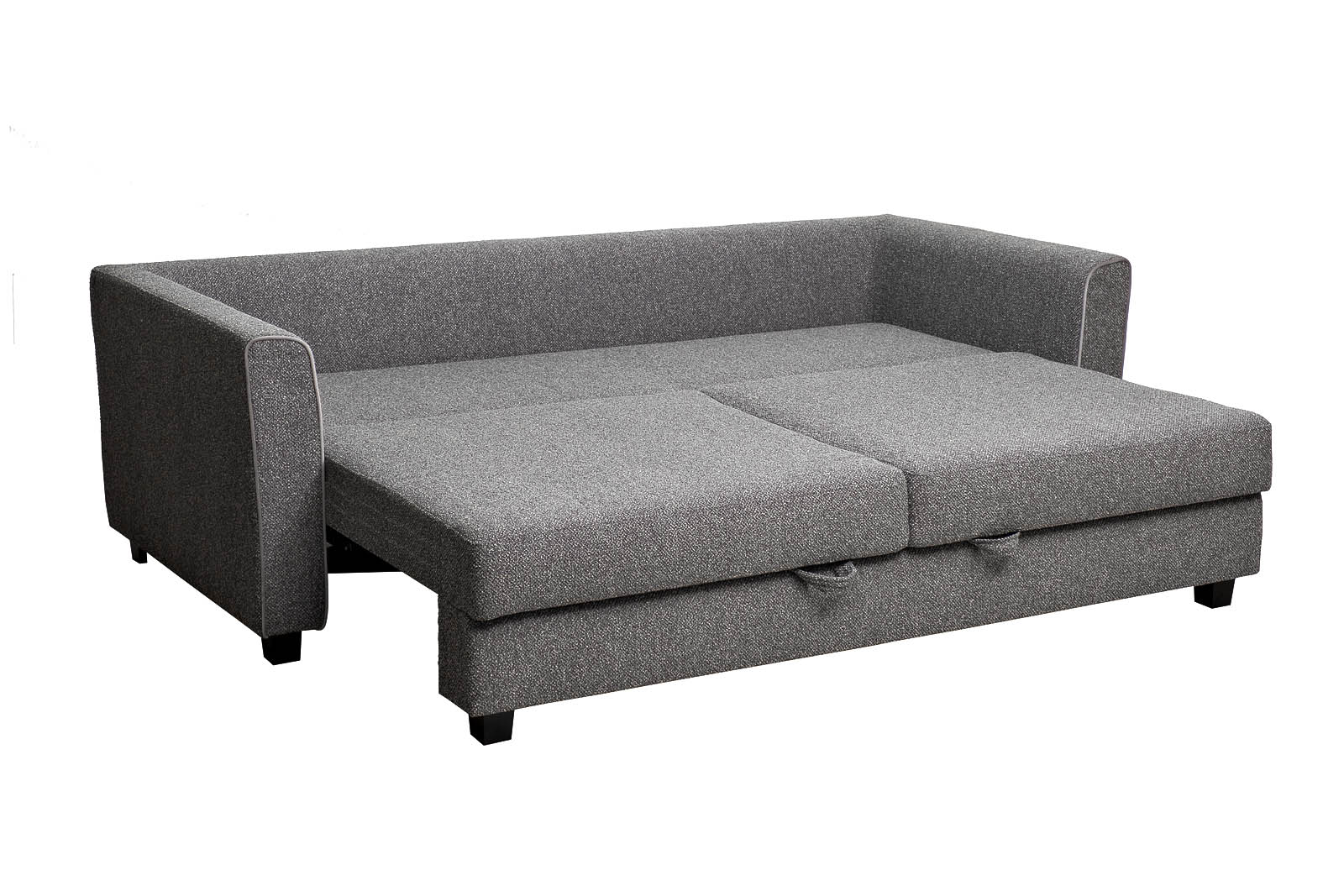 Диван Marco трехмест. раскл., велюр серый Flona SER+Buta SER 225*102*92см Garda Decor MARCO 2K-СЕРЫЙ-Flona SER+Buta SER+Colton032-SER 