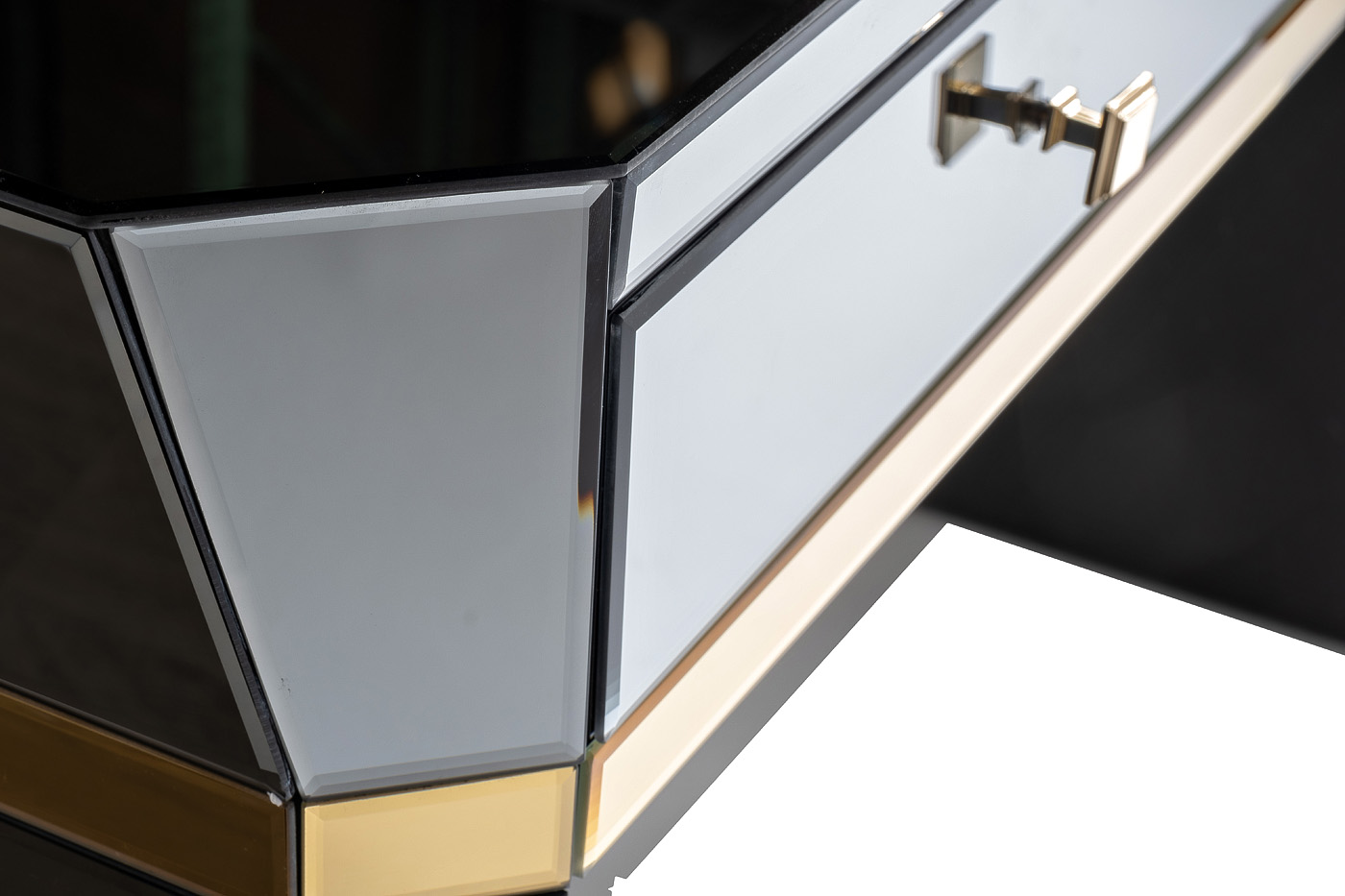 KFG125 Консоль 2 ящика с золотистой отделкой 120*42*79см Garda Decor KFG125 