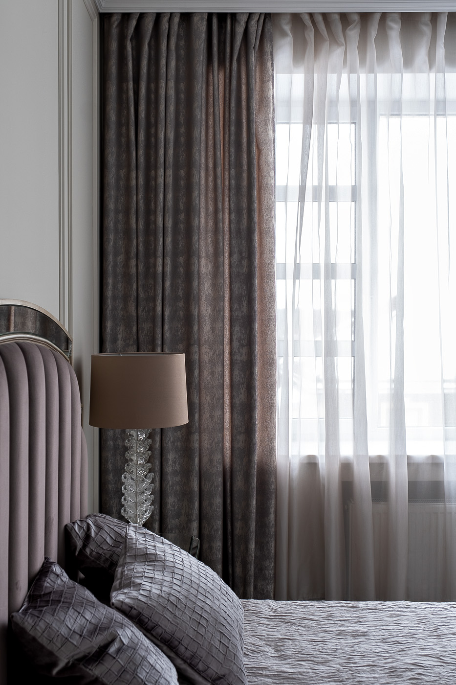 121GD-HOUST100-PORT SER Портьера HOUSTON серая 275*260см Garda Decor 121GD-HOUST100-PORT SER 
