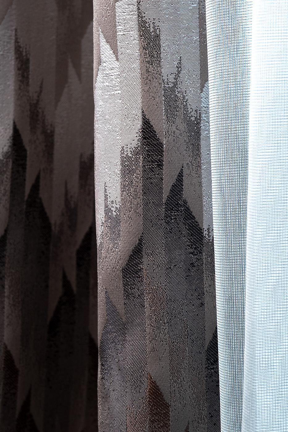 121GD-03603 Портьера CASCADA серая 275*260 Garda Decor 121GD-03603 