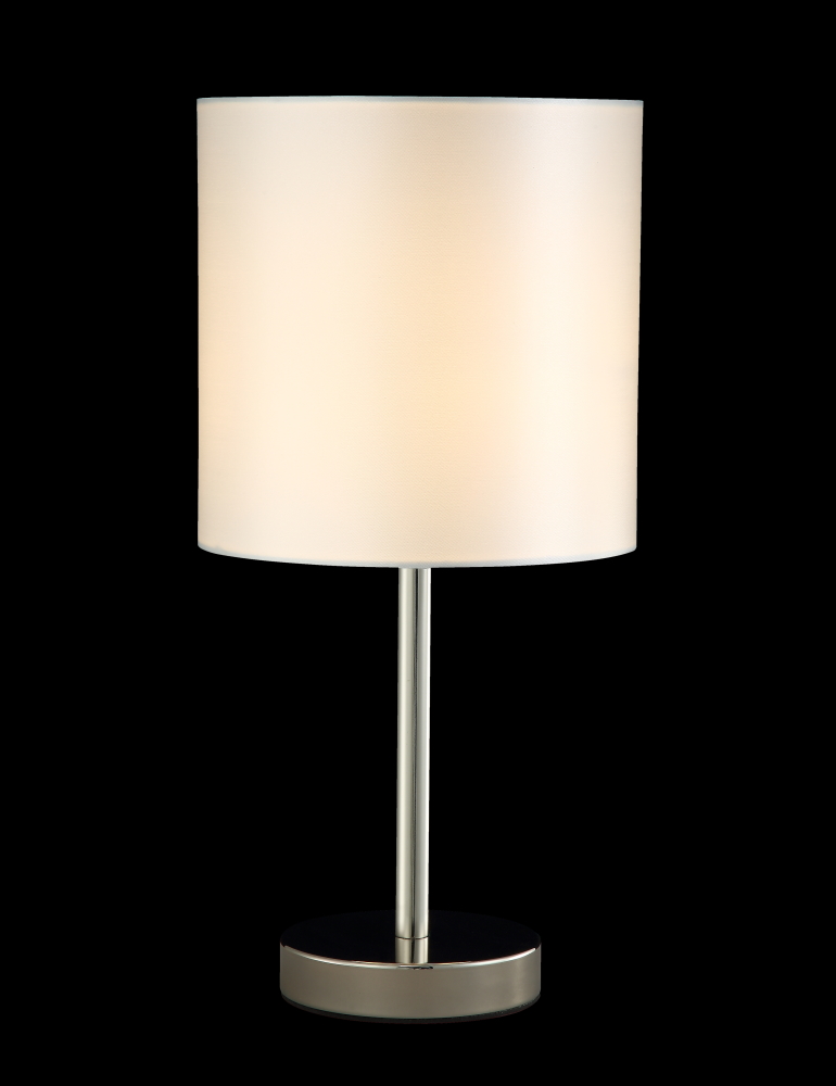 Настольная лампа Crystal Lux SERGIO LG1 NICKEL SERGIO LG1 NICKEL Серебро