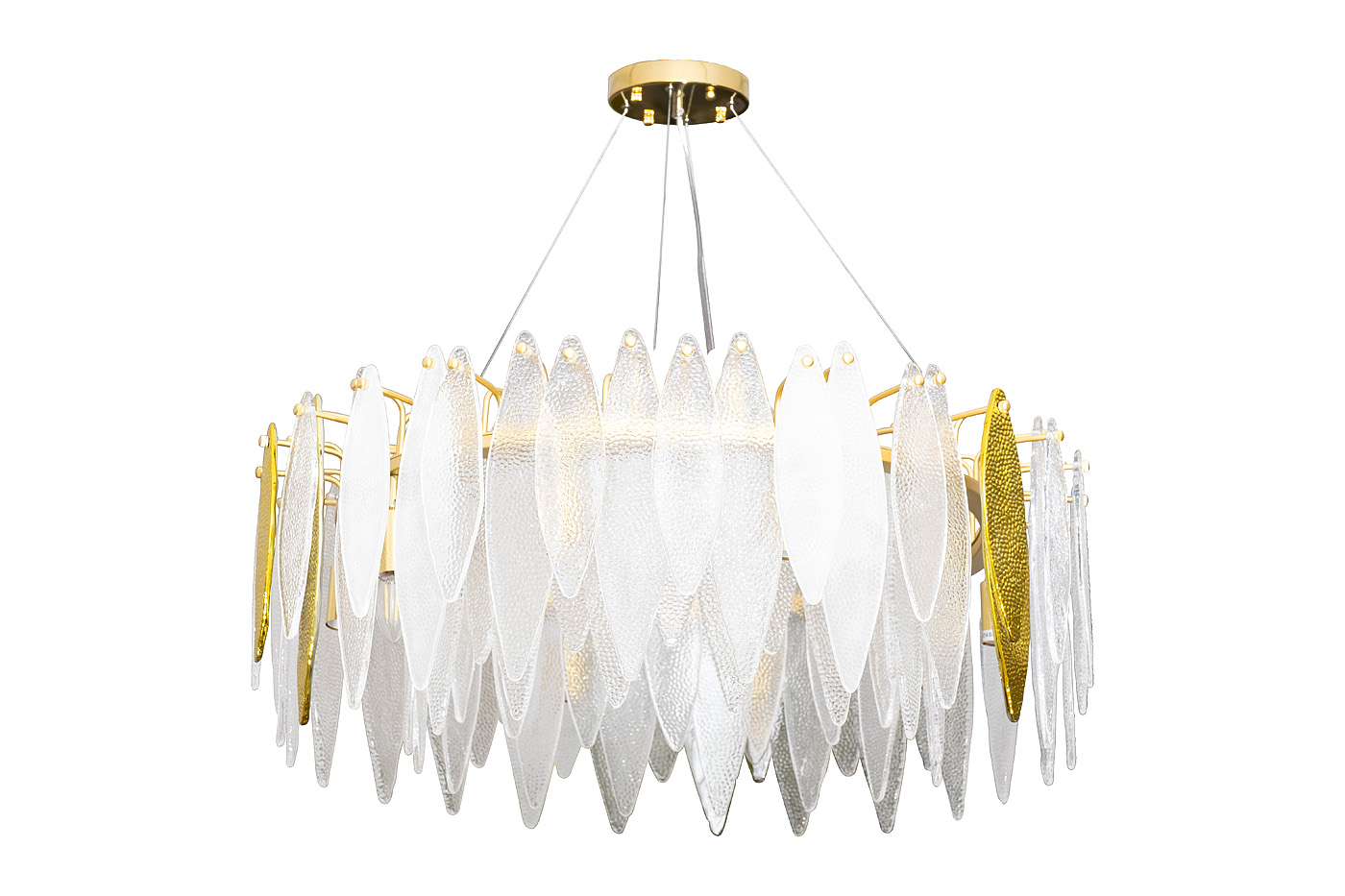 K2FTB010R-80A Люстра Venetto золото/стекло 80*h30см Garda Decor K2FTB010R-80A 