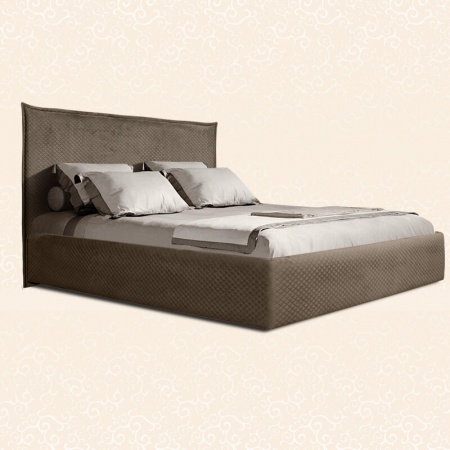 Кровать 2-х спальная (1,6 м) (стеганые царги) с подъемным механизмом (11 / 12 / 48) Diora