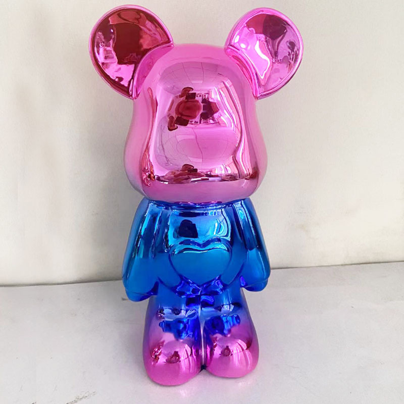 Статуэтка Lucky Bear (Bearbrick) IST-013, 28 см, розово-голубой глянцевый IST-013casa Розово-голубой
