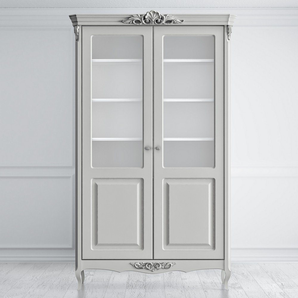 Библиотека Atelier Home Серо-бежевый с серебряной патиной APs180-K04-S Kreind  APs180-K04-S Серо-бежевый с серебряной патиной