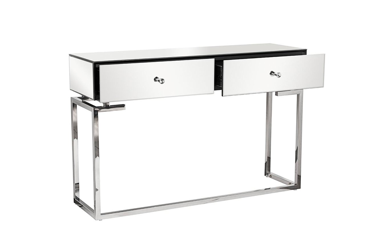KFG075 Консоль зеркальная с двумя ящиками 120*35*77см Garda Decor KFG075 