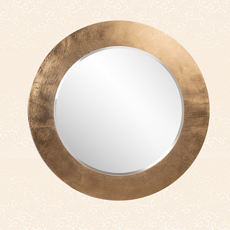 Зеркало круглое (Цвет: Паталь золото)