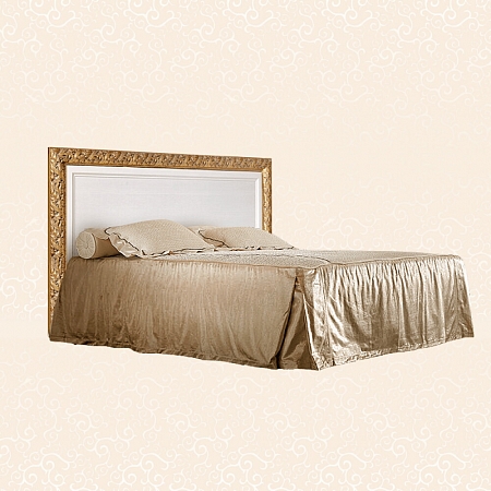 Кровать 2-х спальная (1,4 м) с подъемным механизмом Тиффани (Цвет: Штрих золото)