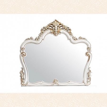 Зеркало Флоренция белый перламутр глянец Эра