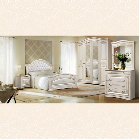 Спальня Венера (Цвет: белый) шкаф 4-дв.