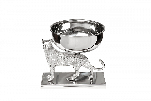 95IM-4681 Чаша декоративная "Леопард" н/ж цвет хром 26*18*19см Garda Decor Garda Decor