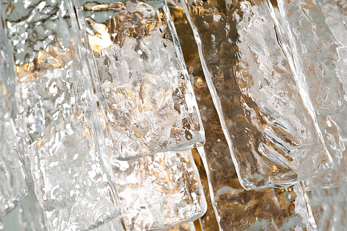 K2KG0998W-2B Бра "Ice" рифленое стело/латунь L19*W36*H32см Garda Decor Garda Decor
