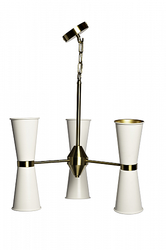 92EL-YG02125-3P Люстра потолочная латунь/матовый бел. d50*h.80см Garda Decor Garda Decor