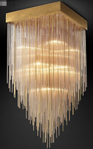 91GH-10220 Люстра потолочная, латунь 56*56*h.90,5см Garda Decor Garda Decor