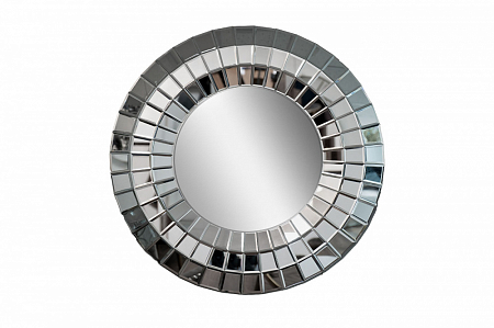 50SX-9159 Зеркало круглое в раме из зерк. элементов d80см Garda Decor