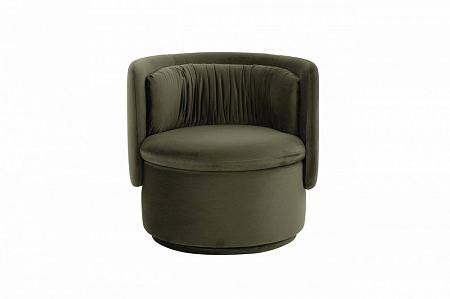 ZW-KRES-061 ZEL Кресло поворотное велюр зеленый 76*72*71см Garda Decor