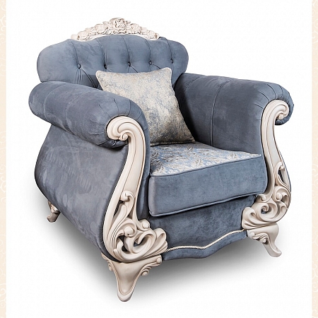 Кресло "Афина" декор серый Эра
