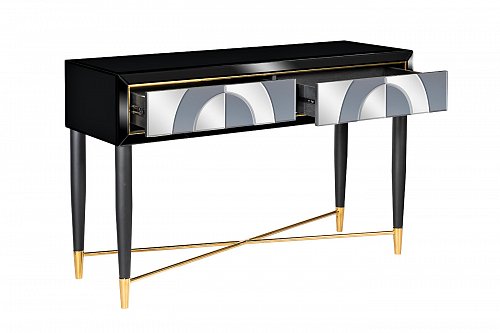 KFG122 Консоль 2 ящика зеркало двухцветное 120*42*75см Garda Decor Garda Decor