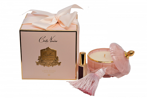 96CN4502 Свеча ароматическая Pink Champagne в вазе в упаковке 185 гр Garda Decor Garda Decor