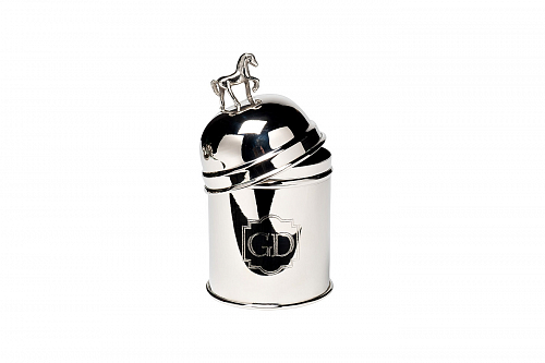 95IM-1253L Емкость д/хранен."Horse"нерж.сталь цвет хром d12*20см Garda Decor Garda Decor