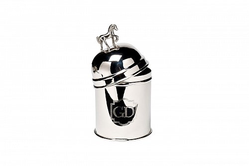 95IM-1253L Емкость д/хранен."Horse"нерж.сталь цвет хром d12*20см Garda Decor Garda Decor
