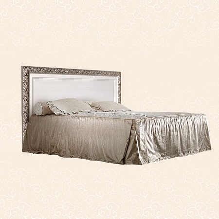 Кровать 2-х спальная (1,6 м) Тиффани (Цвет: Штрих серебро)